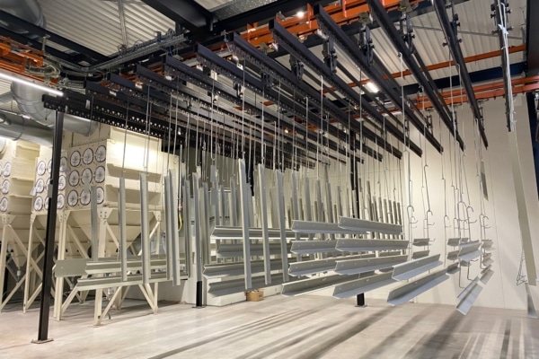 poedercoaten bufferzone cabine 3